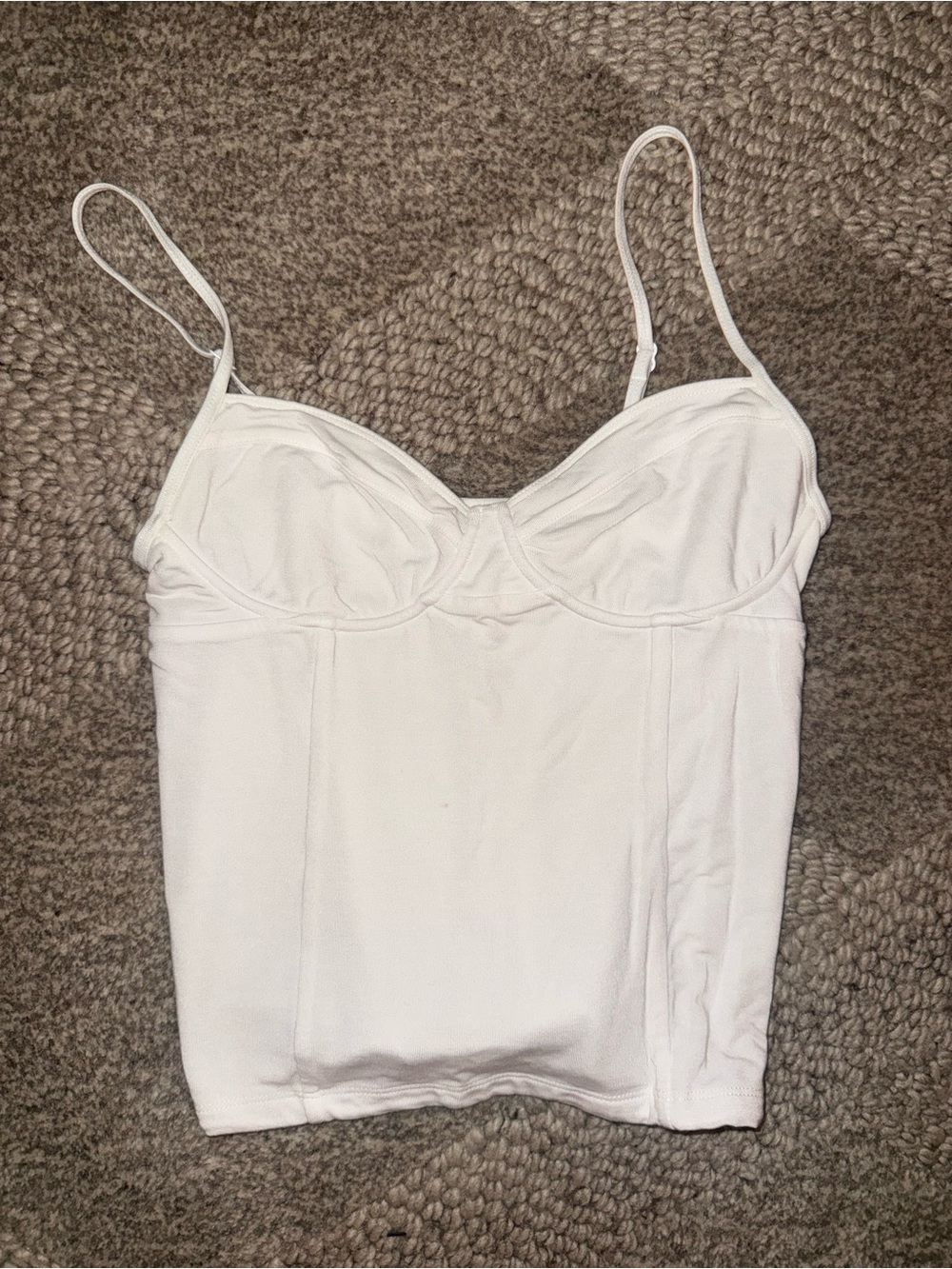 Wilfred White Bustier-Style Spaghetti Strap Camisole